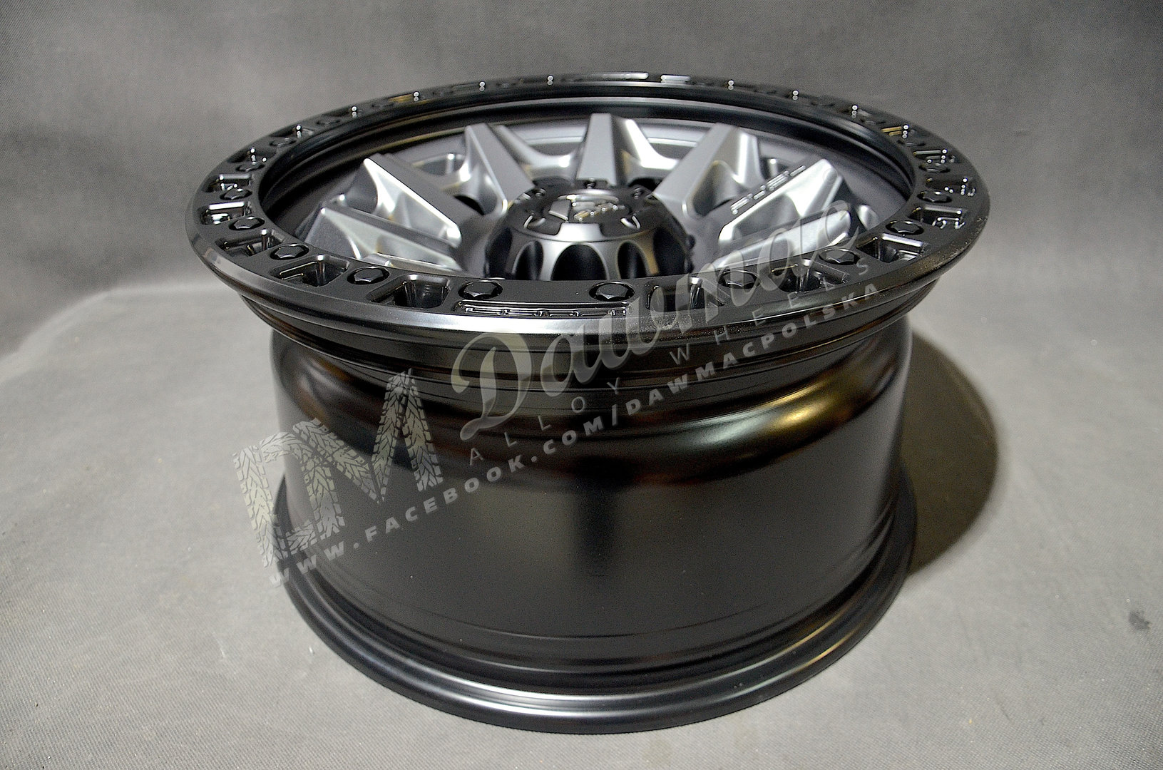 Fuel Covert 20" 10J ET-18 5x127 Matte Gunmetal Black Bead Ring - obrazek 6