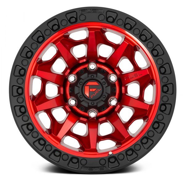 Fuel Covert 20" 9J ET1 6x135 Candy Red Black Bead Ring - obrazek 3