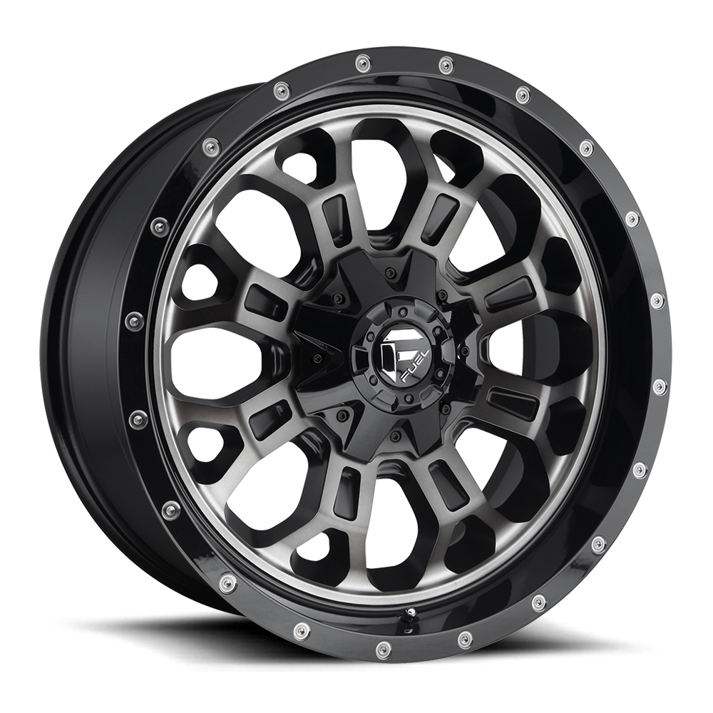 Fuel Crush 17" 9J ET1 5x114,3/5x127 Gloss Black Double Dark Tint - obrazek 2