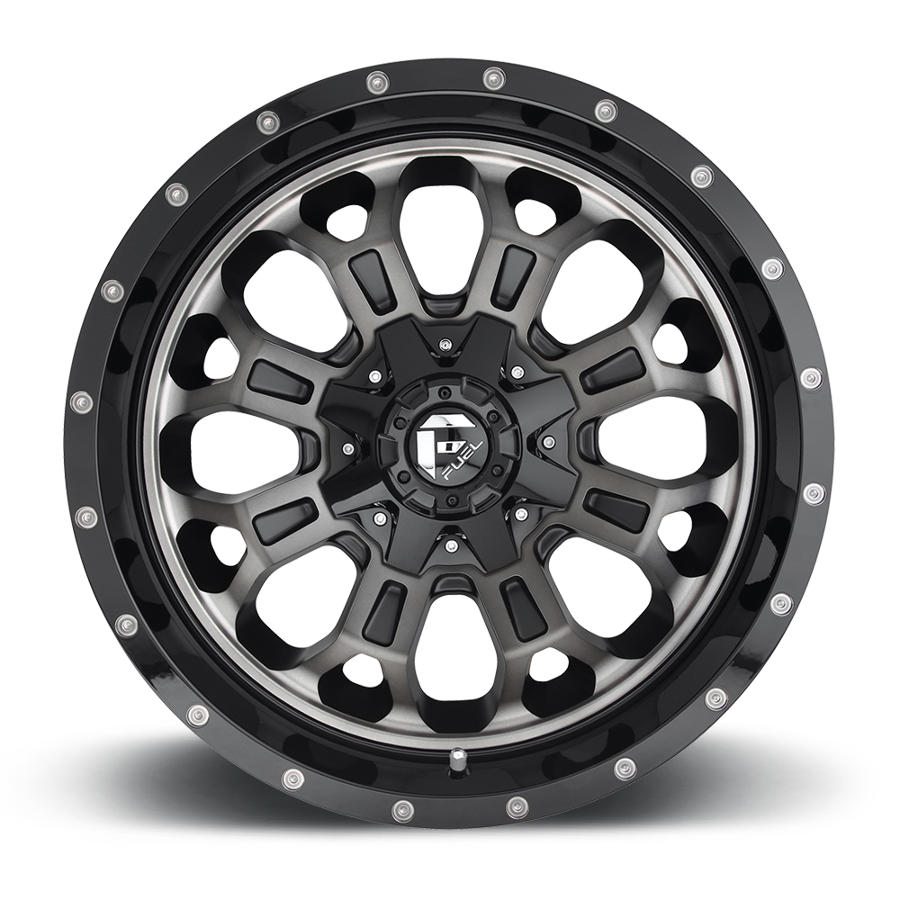 Fuel Crush 17" 9J ET1 5x114,3/5x127 Gloss Black Double Dark Tint - obrazek 4