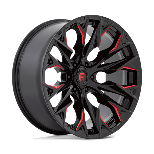 Fuel Flame 22" 10J ET-44 6x139,7 Candy Red Gloss Black Milled - obrazek 2