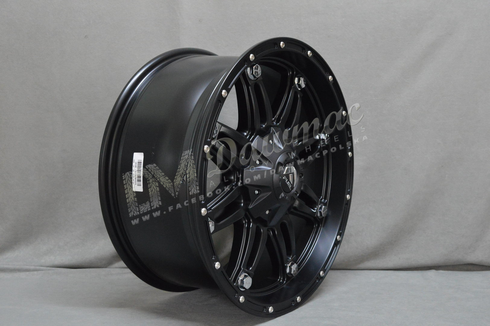 Fuel Hostage 17" 8,5J ET14 6x114,3/6x139,7 Matte Black - obrazek 4