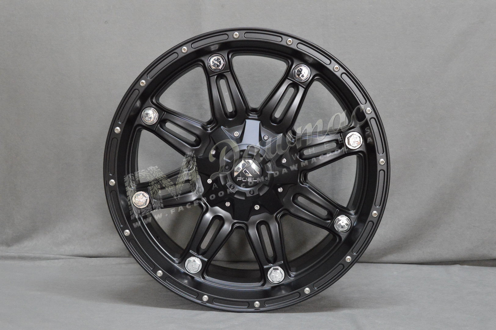 Fuel Hostage 20" 9J ET-12 6x135/6x139,7 Matte Black - obrazek 2