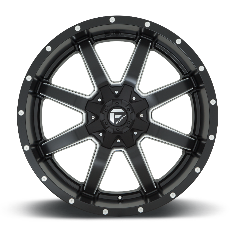 Fuel Maverick 22" 12J ET-44 8x165,1 Matte Black Milled - obrazek 4