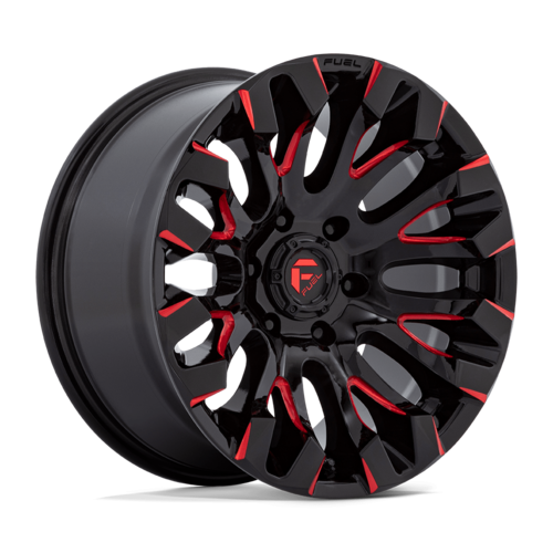 Fuel Quake 18" 9J ET1 6x139,7 Gloss Black Milled Red Tint - obrazek 6