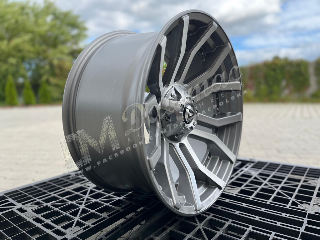 Fuel Rage 20" 10J ET-18 5x127/5x139,7 Brushed Gun Metal Tinted Clear - obrazek 3