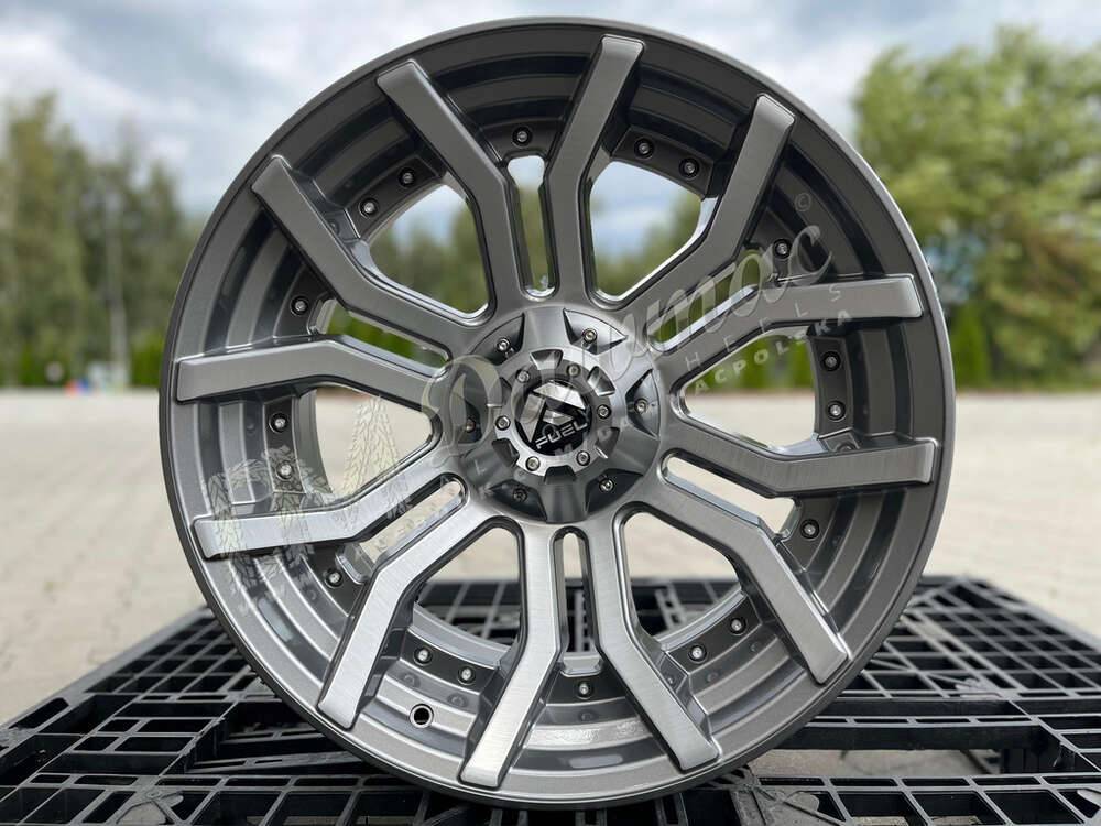 Fuel Rage 20" 10J ET-18 6x135/6x139,7 Brushed Gun Metal Tinted Clear