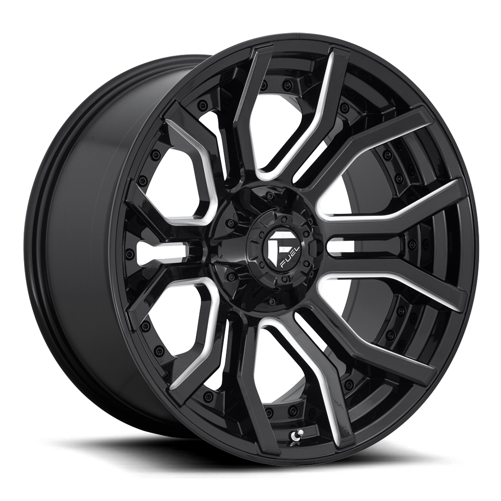 Fuel Rage 20" 9J ET1 5x127/5x139,7 Gloss Black Milled