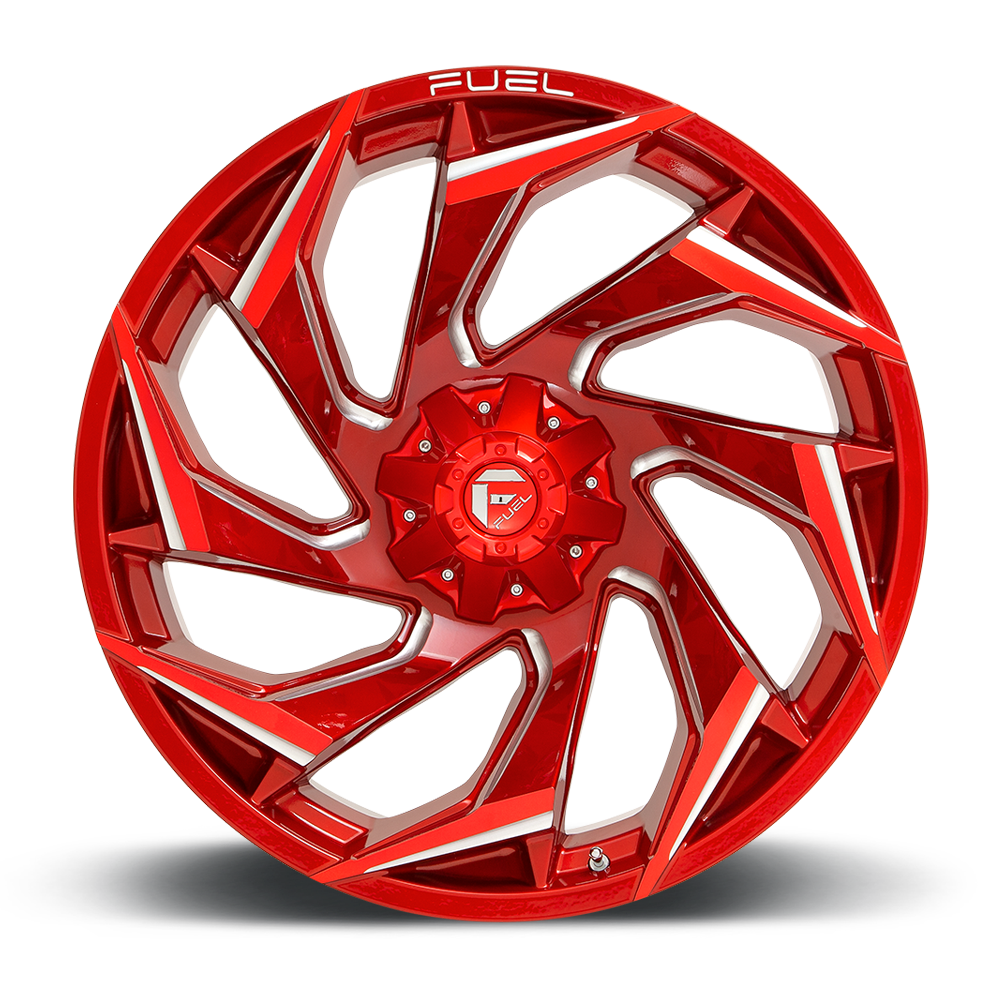 Fuel Reaction 20" 10J ET-18 6x135/6x139,7 Candy Red Milled - obrazek 6
