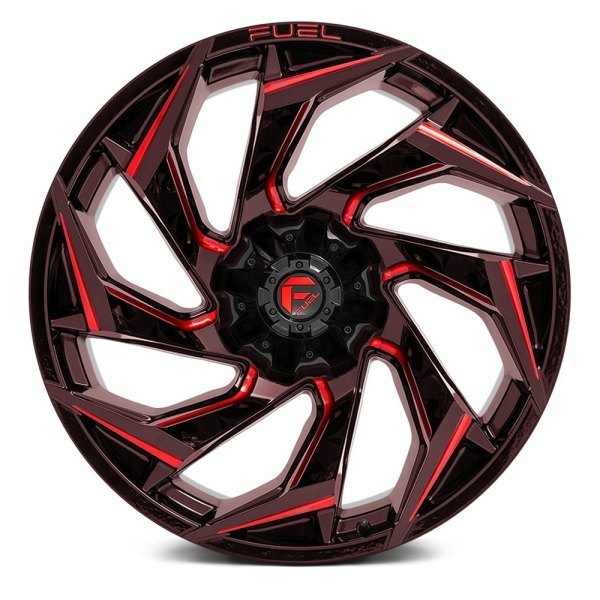 Fuel Reaction 20" 9J ET1 5x114,3/5x127 Gloss Black with Candy Red - obrazek 3