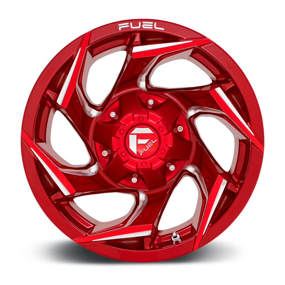 Fuel Reaction 22" 10J ET-18 6x135/6x139,7 Candy Red Milled - obrazek 7