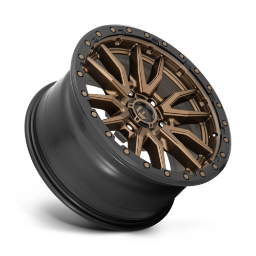 Fuel Rebel 18" 9J ET-12 6x139,7 Matte Bronze Black Bead Ring - obrazek 3