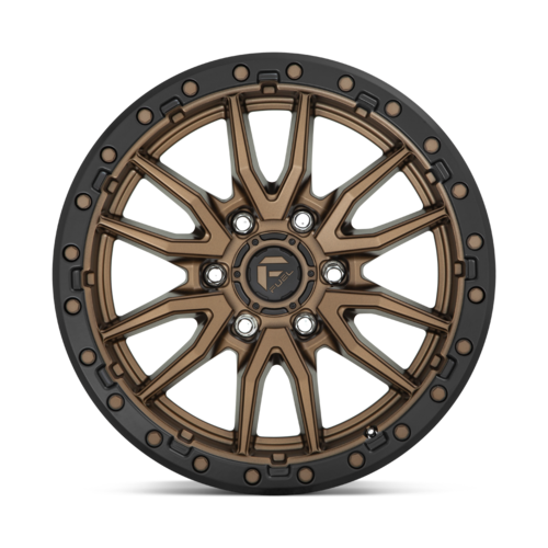Fuel Rebel 18" 9J ET-12 6x139,7 Matte Bronze Black Bead Ring - obrazek 4