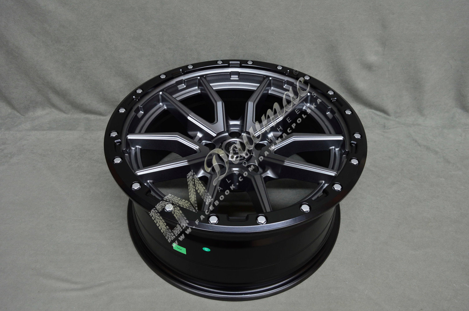 Fuel Rebel 22" 10J ET-13 6x139,7 Matte Gunmetal Black Ring - obrazek 6