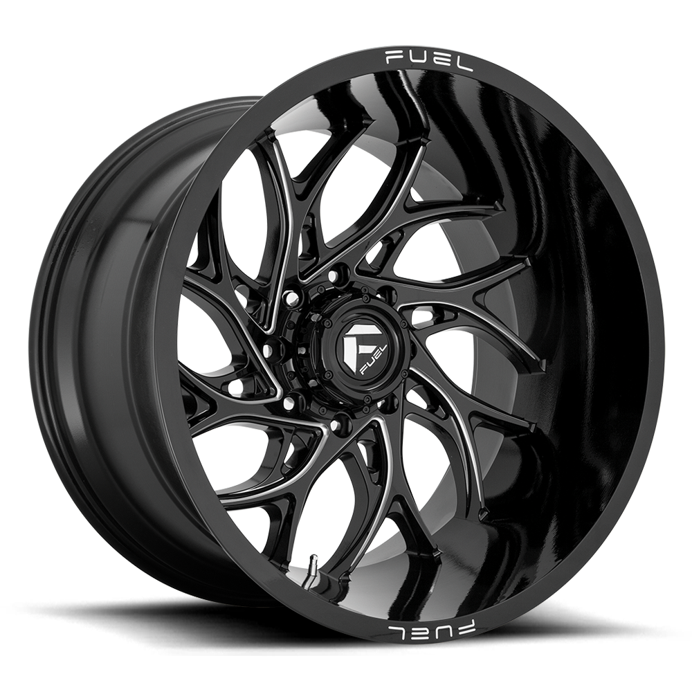 Fuel Runner 24" 14J ET-75 8x180 Gloss Black Milled - obrazek 2