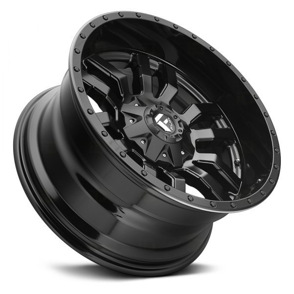 Fuel Sledge 18" 9J ET35 5x114,3/5x120 Matte Black Gloss Lip - obrazek 5