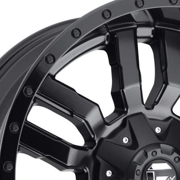Fuel Sledge 18" 9J ET35 5x114,3/5x120 Matte Black Gloss Lip - obrazek 6