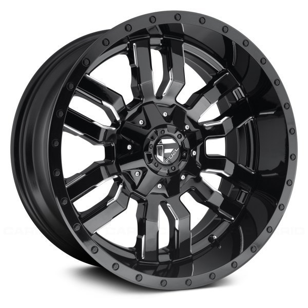 Fuel Sledge 20" 10J ET-19 6x135/6x139,7 Gloss Black Milled