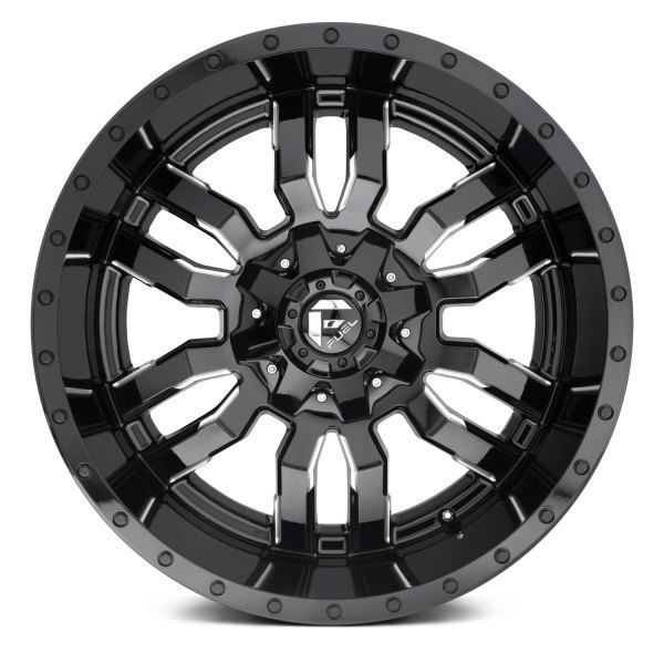 Fuel Sledge 20" 10J ET-19 6x135/6x139,7 Gloss Black Milled - obrazek 3