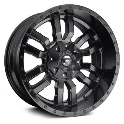 Fuel Sledge 20" 9J ET35 5x114,3/5x120 Matte Black with Gloss Black Lip