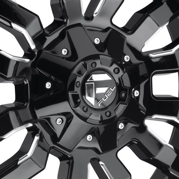 Fuel Sledge 22" 10J ET-18 6x135/6x139,7 Gloss Black Milled - obrazek 6