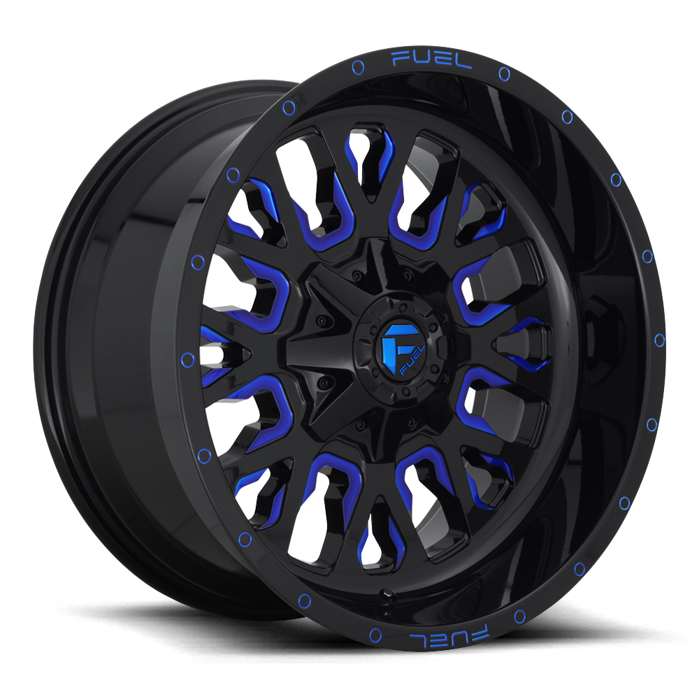 Fuel Stroke 18" 9J ET20 6x135/6x139,7 Gloss Black Blue Tinted Clear