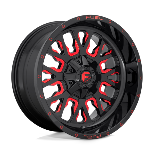 Fuel Stroke 22" 10J ET-19 6x135/6x139,7 Gloss Black Red Tinted Clear