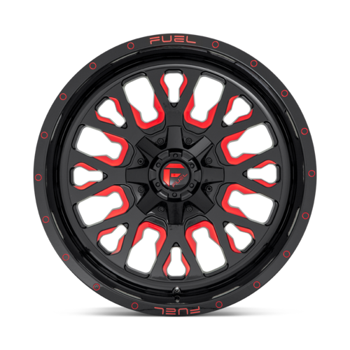 Fuel Stroke 22" 10J ET-19 6x135/6x139,7 Gloss Black Red Tinted Clear - obrazek 4