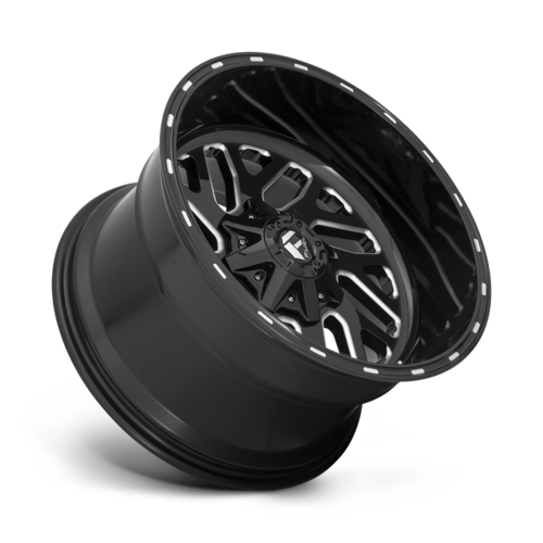 Fuel Triton 22" 10J ET-18 5X114.3/5X127 Gloss Black Milled - obrazek 3