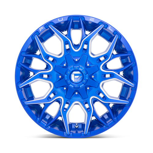 Fuel Twitch 22" 10J ET-18 6x135/6x139,7 Anodized Blue Milled - obrazek 4