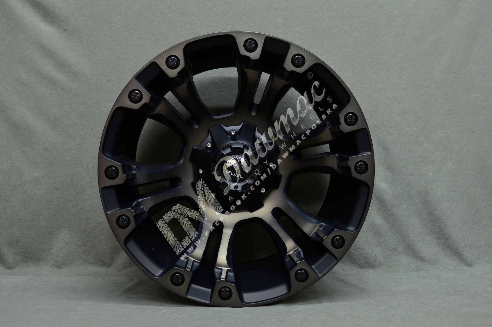 Fuel Vapor 18" 9J ET1 5x114,3/5x127 Matte Black Machined/ Tint Clear - obrazek 2