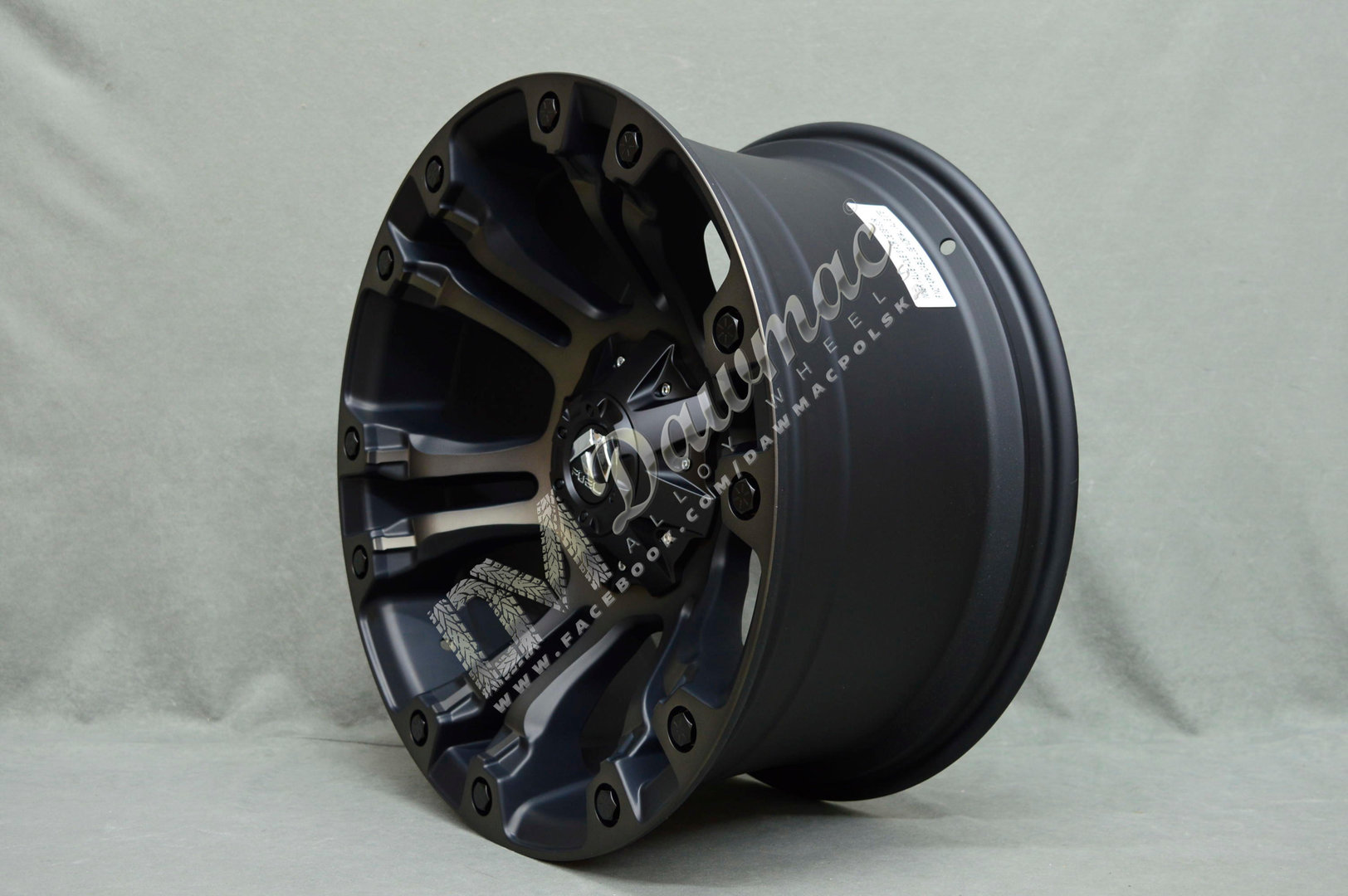 Fuel Vapor 20" 9J ET35 5x114,3/5x120 Matte Black Machined/Tint Clear - obrazek 3