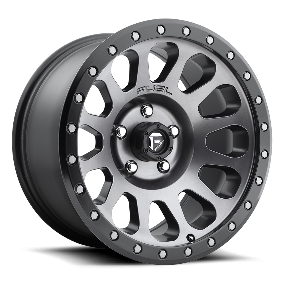 Fuel Vector 18" 9J ET20 5x127 Matte Gunmetal Black Bead Ring