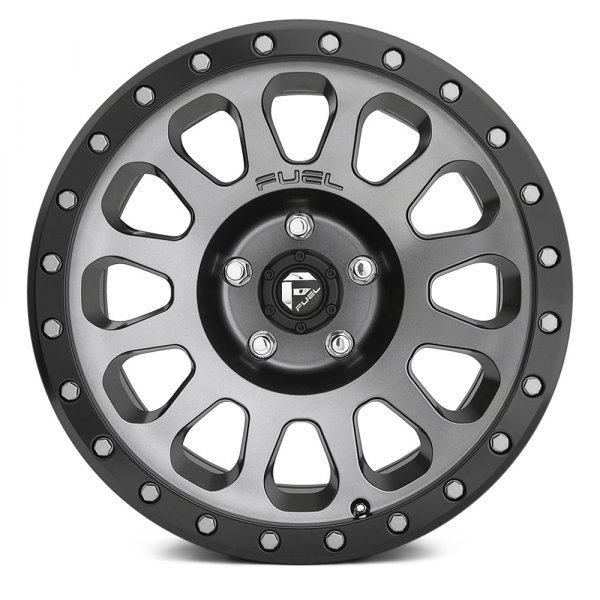 Fuel Vector 18" 9J ET20 5x127 Matte Gunmetal Black Bead Ring - obrazek 3