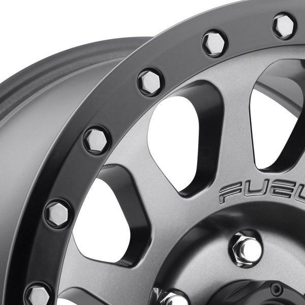 Fuel Vector 18" 9J ET20 5x127 Matte Gunmetal Black Bead Ring - obrazek 5