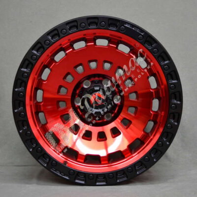Fuel Zephyr 17" 9J ET-12 5x127 Candy Red Matte Black Ring