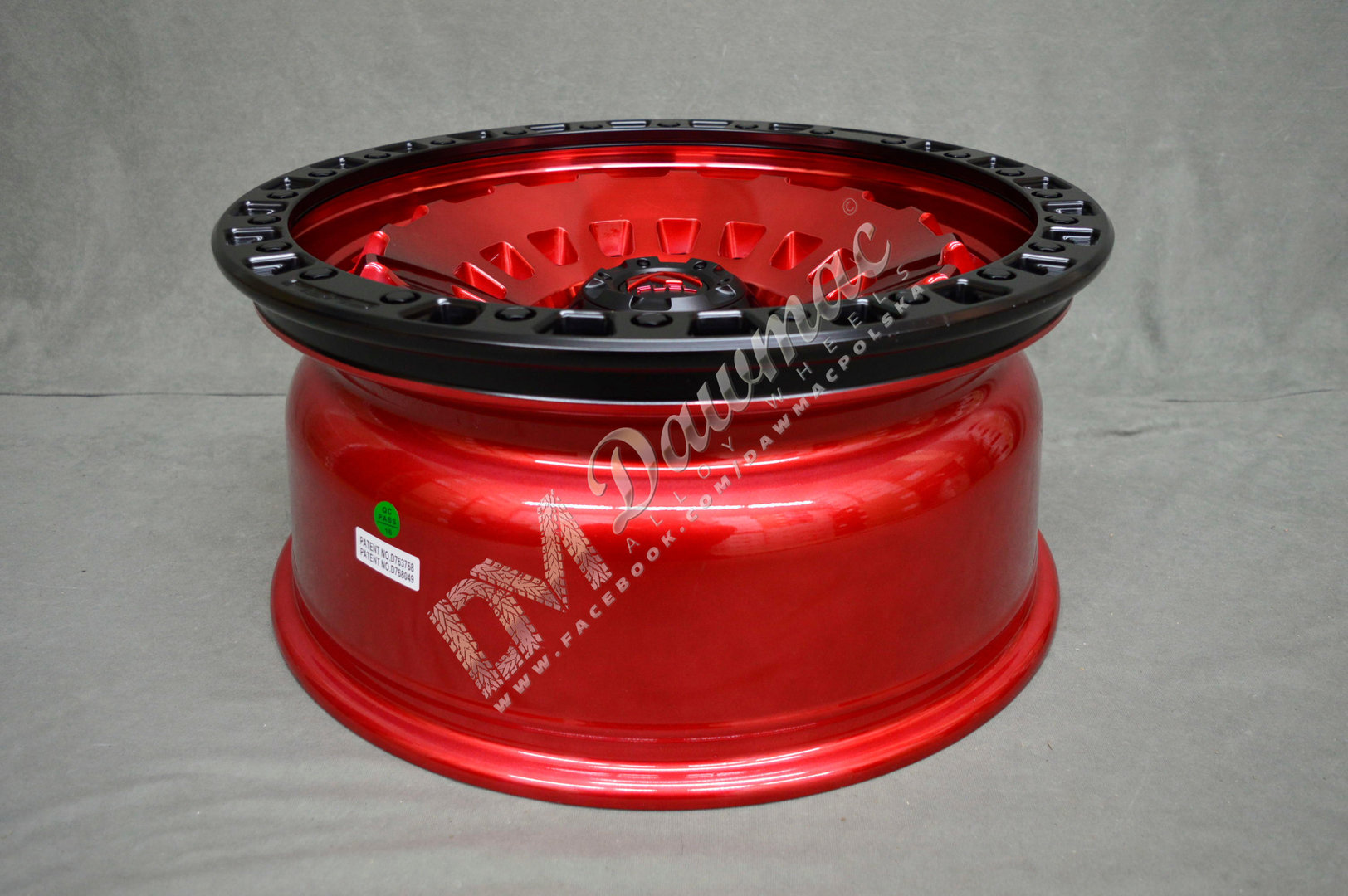 Fuel Zephyr 17" 9J ET-12 5x127 Candy Red Matte Black Ring - obrazek 8