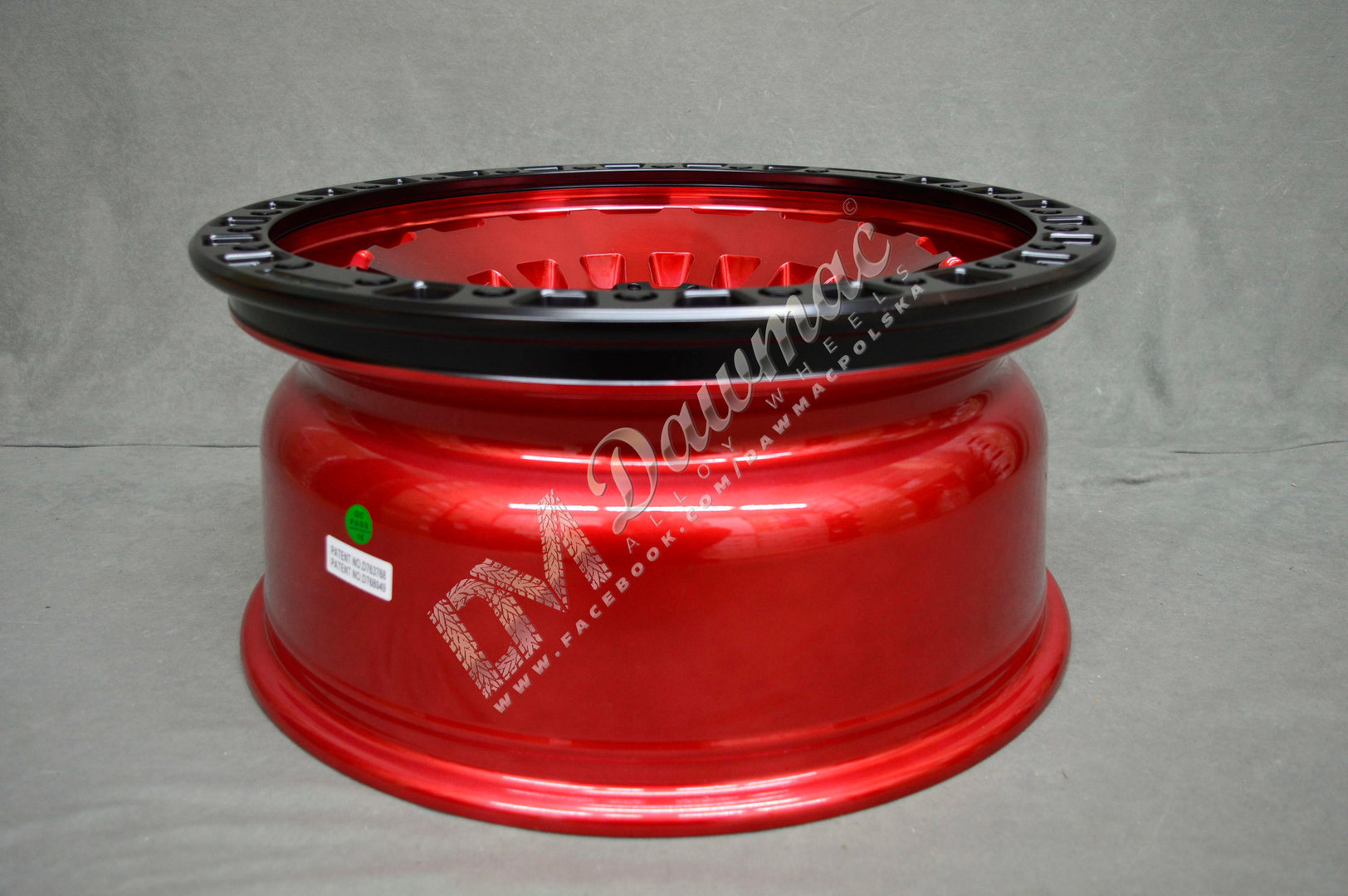 Fuel Zephyr 17" 9J ET-12 5x127 Candy Red Matte Black Ring - obrazek 9