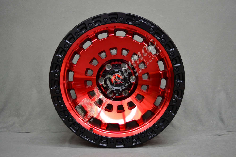 Fuel Zephyr 18" 9J ET-12 5x127 Candy Red Black Bead Ring
