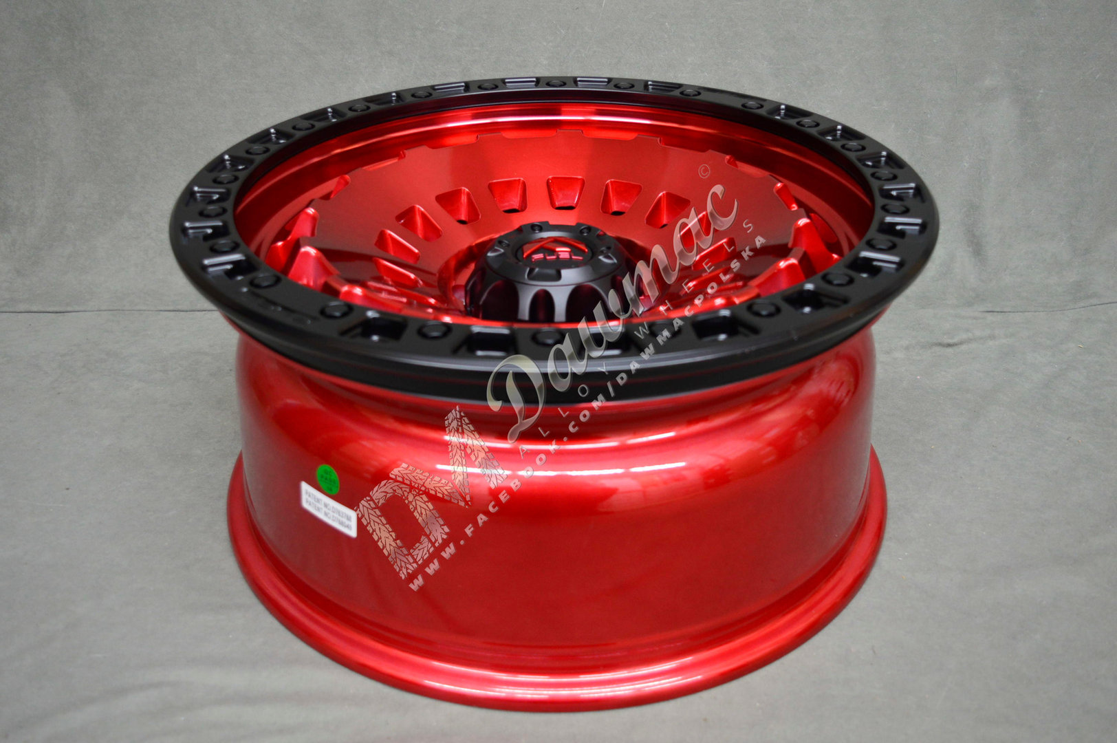 Fuel Zephyr 20" 9J ET20 6x135 Candy Red Black Bead Ring - obrazek 5