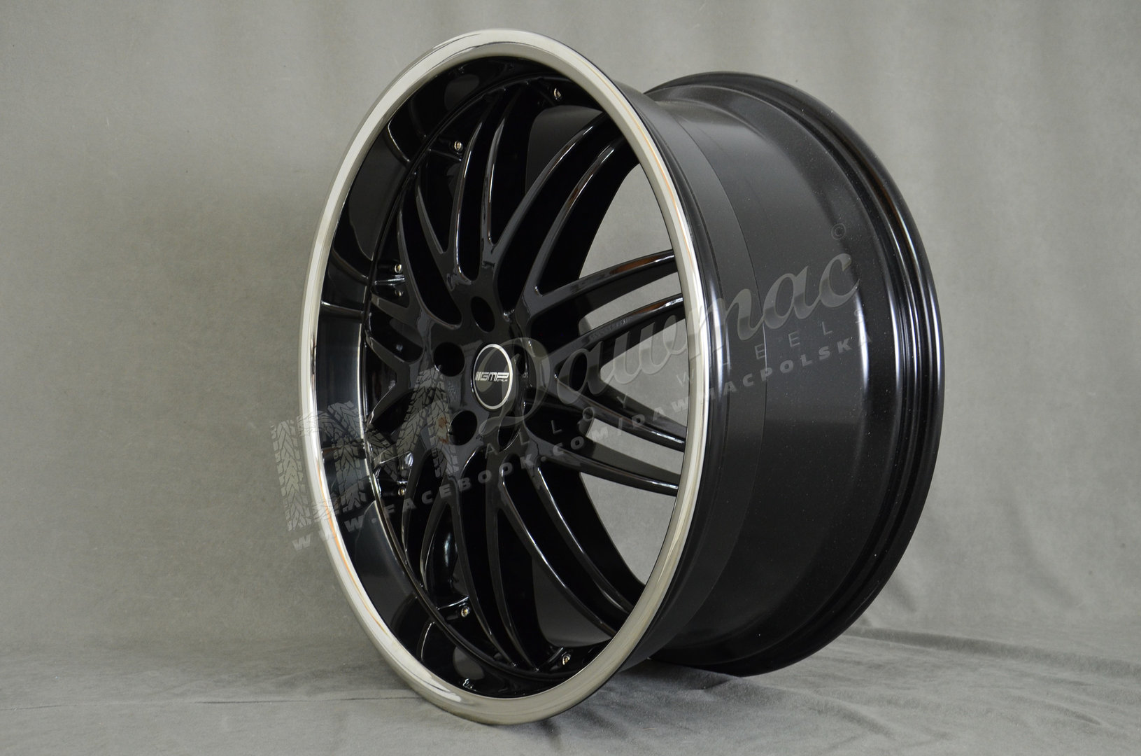 GMP Sport 22" 10J ET48 5x112 Glossy Black Inox Lip - obrazek 4