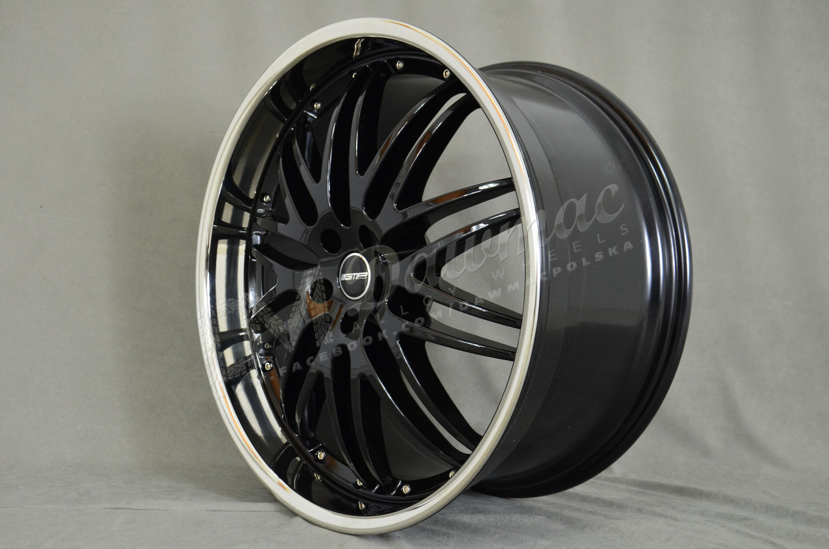 GMP Sport 23" 11J ET55 5x112 Glossy Black Inox Lip - obrazek 3