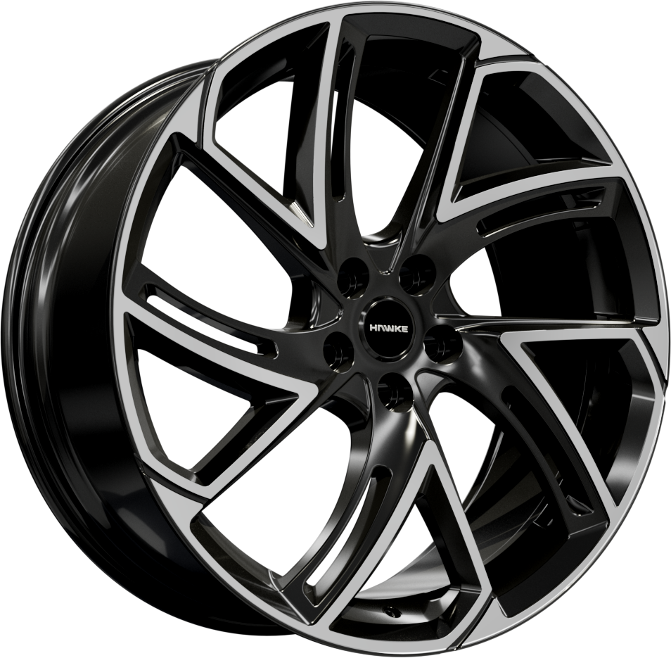 Hawke Condor 22" 9,5J ET30 5x108 Black Polish
