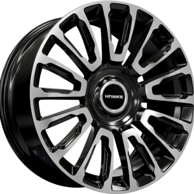 Hawke Dresden 22" 9,5J ET18 5x120 Jet Black Polish