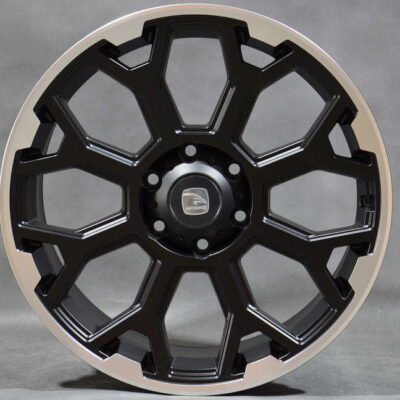 Hawke Sar 20" 9J ET30 6x139,7 Matt Black Lip Polished