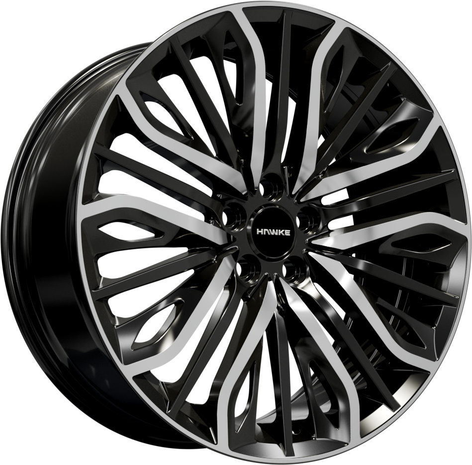 Hawke Vega 22" 9,5J ET42 5x108 Black Polish