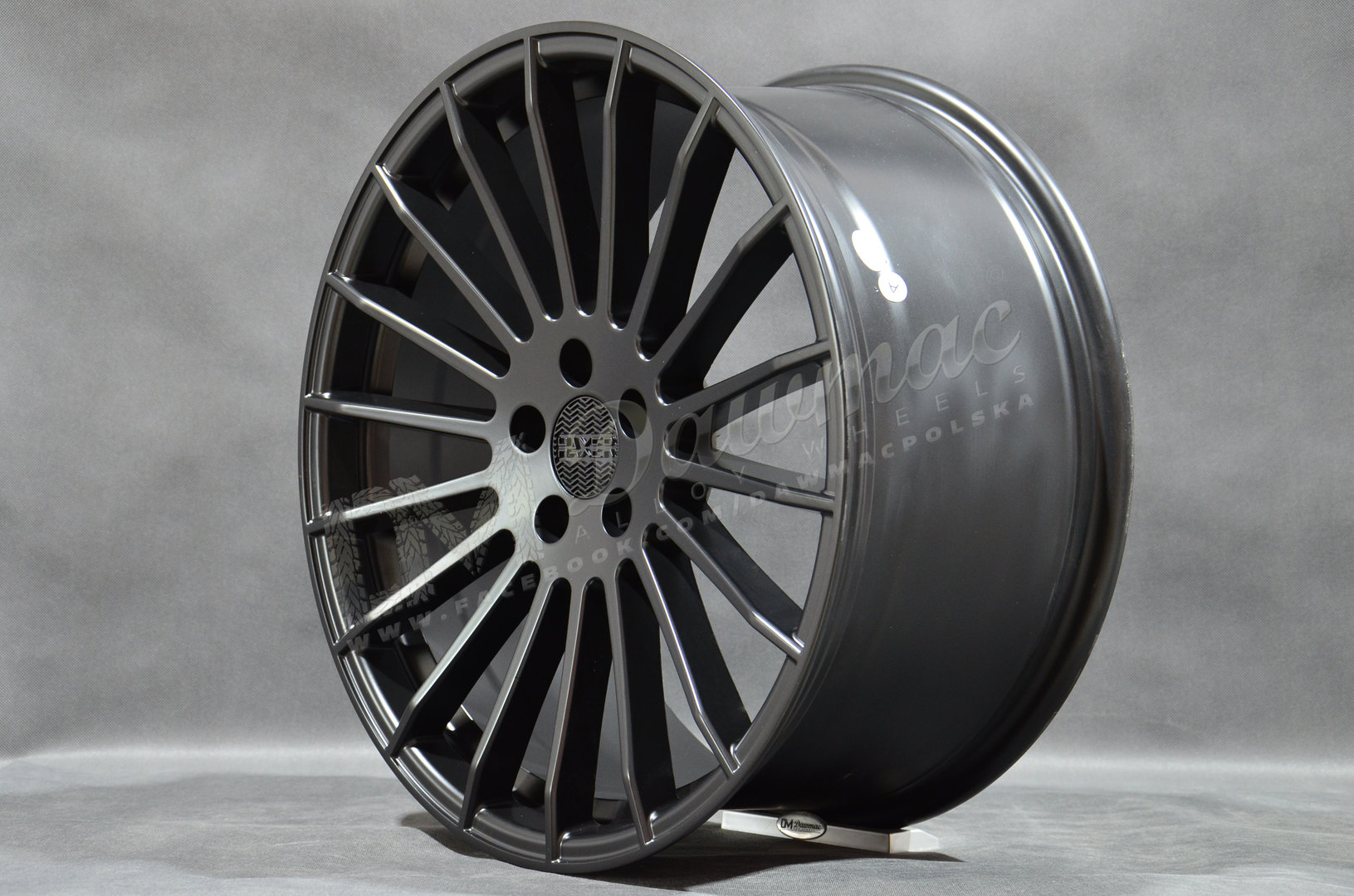 Haxer HX010 20" 9,5J ET37 5x112 Black Half Matt - obrazek 3