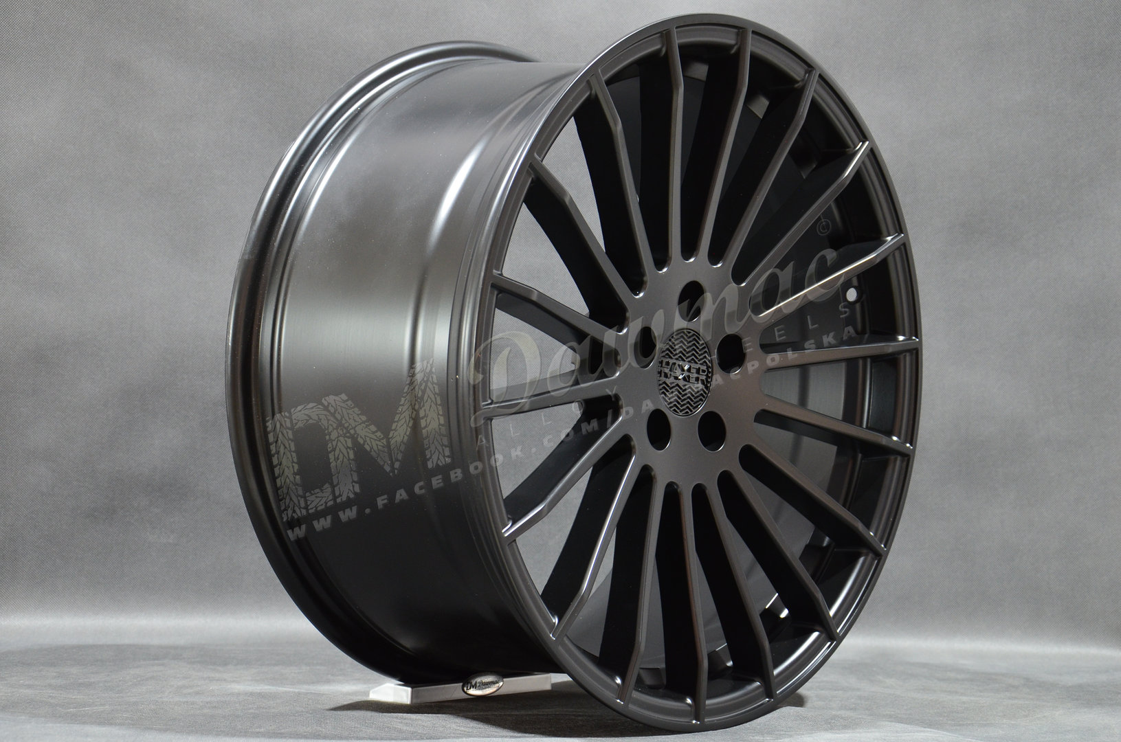 Haxer HX010 20" 9,5J ET37 5x112 Black Half Matt - obrazek 4