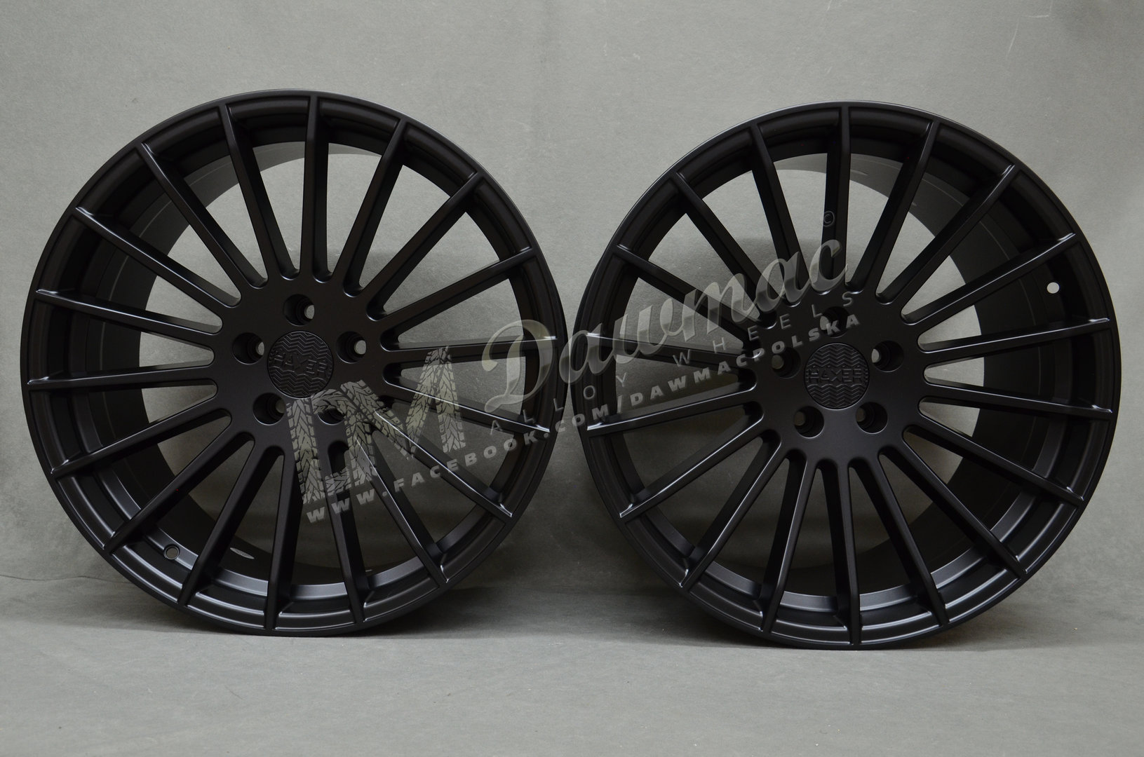 Haxer HX010 20" 9,5J ET37 + 10,5J ET40 5x112 Black Half Matt - obrazek 2