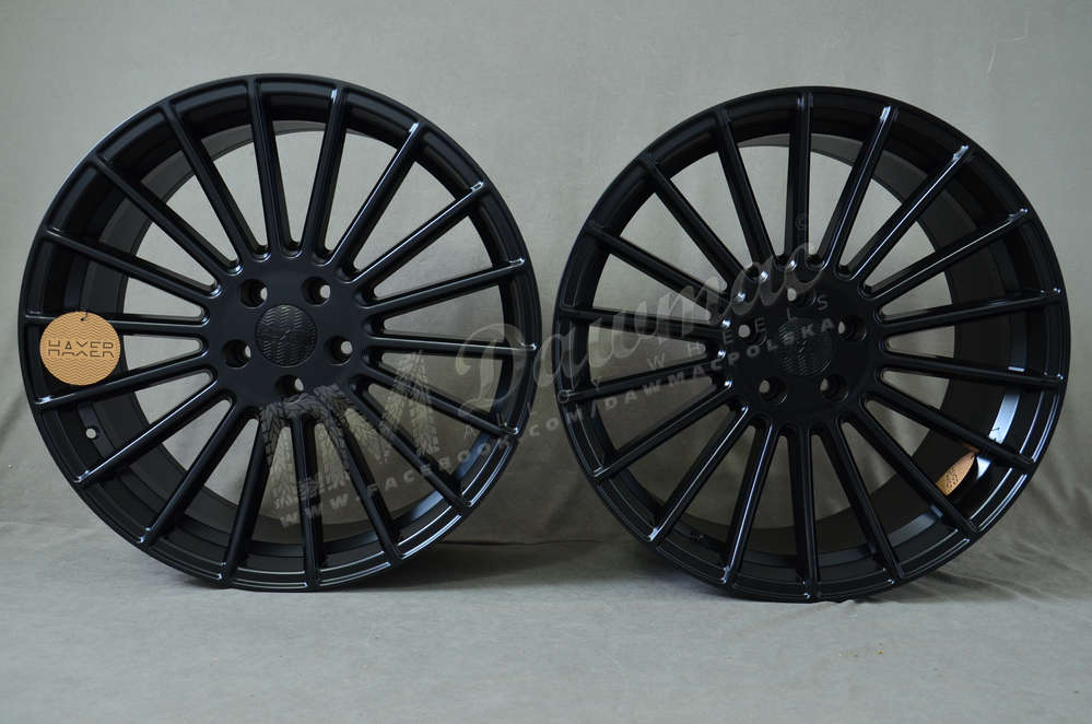 Haxer HX010 21" 9J ET30 + 10,5J ET40 5x120 Black Half Matt